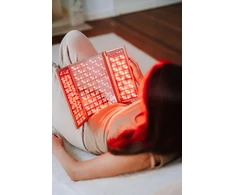 LED Šviesos Terapijos Panelė - Beautifly BeautiLight Duo Golden 496 Diodai 5 Bangos Ilgiai 465–1064 nm 12 Programų 3 Intensyvumai Sulankstoma 38 × 27 × 4 cm