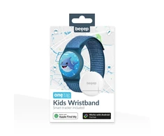 Beeep OneTag Apple Find My &amp; Android Tracker - Kids Wristband Velcro Dolphin