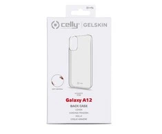 Dėklas CELLY Gelskin galinis dangtelis Samsung Galaxy A12 (skaidrus)