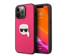 Dėklas KLHCP13LPKMP Karl Lagerfeld PU Leather Karl Head Case for iPhone 13 Pro Rožinė (Rožinė)