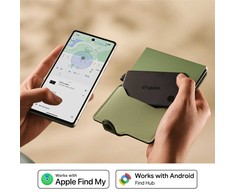 „Chipolo CARD &amp; LOOP“ įkraunamas „Bluetooth“ sekiklis, skirtas „iOS“ ir „Android“, anglies spalvos rinkinys