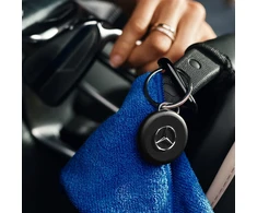 Chipolo LOOP Mercedes – Rechargeable Bluetooth Tracker with Silicone Loop for iOS &amp; Android, Juodas