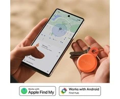 „Chipolo LOOP“ – įkraunamas „Bluetooth“ sekiklis su silikonine kilpa, skirtas „iOS“ ir „Android“, 4 spalvų_anglies_kreidos_tamsiai mėlynas_koralinis