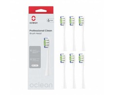 Dantų šepetėlis Oclean Professional Clean brush head P1C1 W06 6pcs Baltas