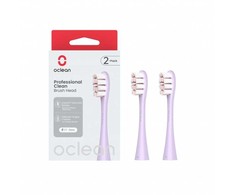 Dantų šepetėlis Oclean Professional Clean brush head P1C13 P02 2pcs Violetinė