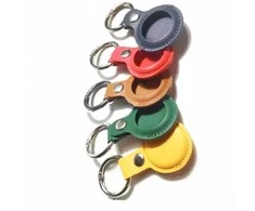 Dėklas 4Smarts Leatherette Case Set for AirTags 5 pices (yellow, žalias, ruda, red, mėlynas)