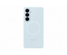 Samsung Galaxy S26+ silikoninis magnetinis dėklas su šviesa Mėlyna