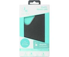 Dėklas Just Must JM PLATINUM CARBON with magsafe for Galaxy S26 Ultra Juodas