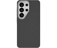 Dėklas Just Must JM PLATINUM CARBON with magsafe for Galaxy S26 Ultra Juodas