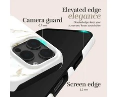 Dėklas MIO Baltas Marble Magsafe Case Compatible Card Holder
