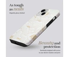Dėklas MIO Baltas Roses Magsafe Compatible for iPhone 16 Plus