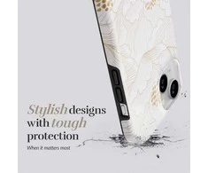 Dėklas MIO Baltas Roses Magsafe Compatible for iPhone 16 Plus