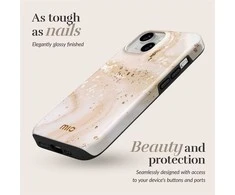 Dėklas MIO Gold Marble Magsafe Compatible for iPhone 15 Pro