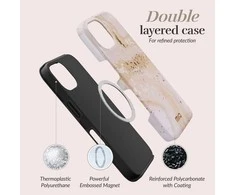 Dėklas MIO Gold Marble Magsafe Compatible for iPhone 17 Pro Max