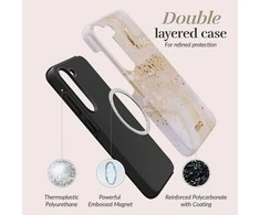 MIO Gold Marble Magsafe Compatible for Samsung S25 Plus 5G