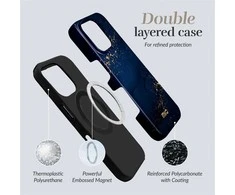 Dėklas MIO Midnight Sparkle Magsafe Case Compatible for Samsung S25 5G