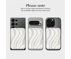 Dėklas MIO Sandy Zebra Magsafe Case Compatible Card Holder
