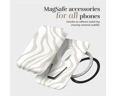 Dėklas MIO Sandy Zebra Magsafe Case Compatible Card Holder