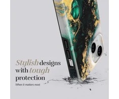 Dėklas MIO Žalias Marble Magsafe Compatible for iPhone 16 Pro