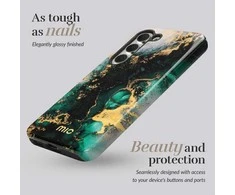 Dėklas MIO Žalias Marble Magsafe Compatible for Samsung S24 5G