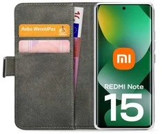 Mobilize Classic Gelly Wallet Book Case Xiaomi Redmi Note 15 5G Juodas
