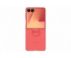 PF766TREGWW žiedinis dėklas (silikoninis) Samsung Galaxy Flip7, Raudona