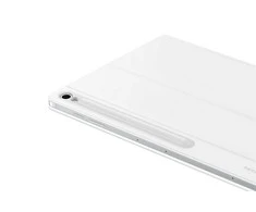 DX625UW knygos dangtelis su klaviatūra – dirbtinio intelekto klavišas, „Samsung Galaxy Tab S10 FE+“, baltas