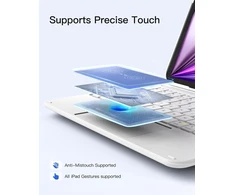 Inateck KB04122 AceTouch Keyboard Case iPad 10.9-11\", Baltas