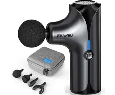 Sveikata ir asmeninė priežiūra - Renpho Massage Gun Edge Mini (kompaktiškas, keli greičiai, juodas)