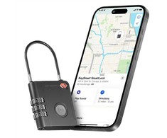KEYSMART išmanioji spyna; TSA patvirtinta „Find My Lock“, Juodas