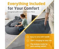 Medisana RS150 Bubble Sofa with Massage Dark pilkas