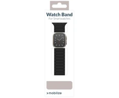 Mobilize silikoninė magnetinė laikrodžio apyrankė Apple 38/40/41 mm laikrodžiams - Juodas