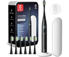 Oclean Elektrinis dantų šepetėlis X Pro Elite Premium Set Juodas