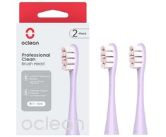 Dantų šepetėlis Oclean Professional Clean brush head P1C13 P02 2pcs Violetinė