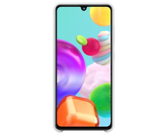PA415TWE Silikoninis dėklas skirtas Samsung Galaxy A41 (Baltas)