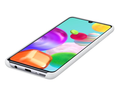 PA415TWE Silikoninis dėklas skirtas Samsung Galaxy A41 (Baltas)