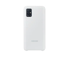 PA515TWE Silikoninis dėklas skirtas Samsung Galaxy A51 (Baltas)