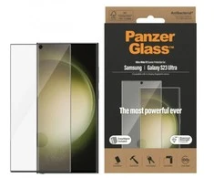 Panzer Glass PREMIUM TEMPERATO stiklo ekrano apsauga, pilnas dangtelis, skirtas Samsung Galaxy S23, UWF Curved Edges AB (Naujas)