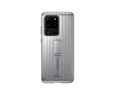 RG988CSE apsauginis stovintis dėklas, skirtas „Samsung Galaxy S20 Ultra“ (sidabrinis)