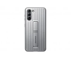 Dėklas RG991CJE apsauginis stovimas dangtelis, skirtas Samsung Galaxy S21 šviesiai pilkas (šviesiai pilkas)