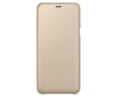 Samsung Galaxy A6+ (2018) dėklas - piniginė (Auksinis) WA605CFE