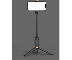 SEEK TOTI asmenukių lazda su paslėpto dizaino stabiliu trikoju Q12, Juodas