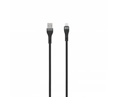 SEEK TOTI USB A to Lightning, 2m Braided Cable 2A (non-MFI), Juodas