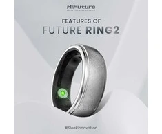 Shenzhen HiFuture Ring2 Titanium Sidabrinis 10 (62mm)