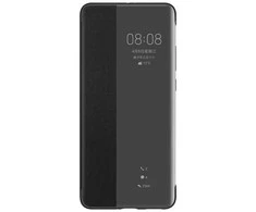 Dėklas Smart View Flip dangtelis, skirtas Huawei P40 Pro (Juodas)