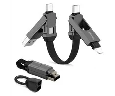 STATIK HexCharge Cable; Juodas