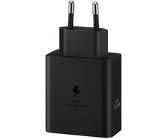 T5020XBEGEU Samsung 50W Power Adapteris DuoType-C, USB, Juodas
