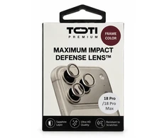 TOTI PREMIUM Anti-broken Lens protector for iPhone 18 Pro / 18 Pro Max Burgundy