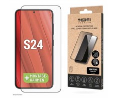 Toti Premium PREMIUM TEMPERED glass 3D screen protector full cover for Samsung Galaxy S24/S25