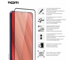 Toti Premium PREMIUM TEMPERED glass 3D screen protector full cover for Samsung Galaxy S24/S25